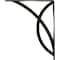 Ekena Millwork Miller Wrought Iron Bracket, (Single center brace), Antiqued Warm Silver 1 1/2"W x 12"D x 15"H BKTM01X12X15SMIAWS - alternate 9
